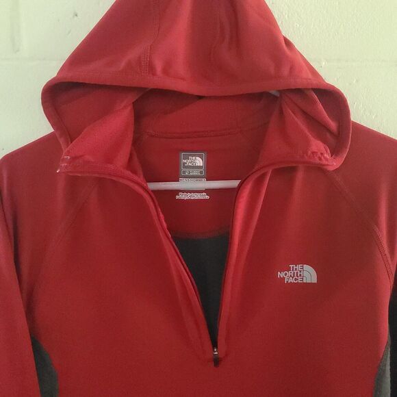 The North Face Flight Series VaporWick 1/4 Zip Pullover Men's Medium Red Gray - Picture 11 of 16